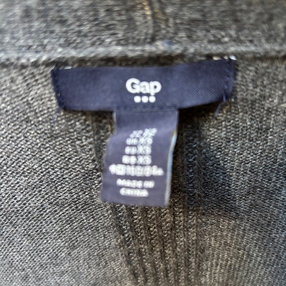 Gap Long Sleeve Open Front Knee Length Gray Cardigan Size XS - Picture 3 of 7